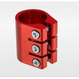 Хомут рулевой стойки TRIX для трюкового самоката, 32мм, 3 болта, красный, red, изображение  - НаВелосипеде.рф