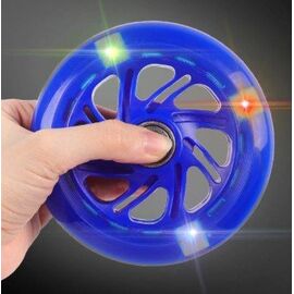Колесо Vinca Sport для самоката, полиуретан, ABEC 7, со светодиодами, 116*23мм, синее, SC 116 blue light, изображение  - НаВелосипеде.рф