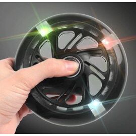 Колесо Vinca Sport для самоката, полиуретан, ABEC 7, со светодиодами, 116*23мм, черное, SC 116  black light, изображение  - НаВелосипеде.рф