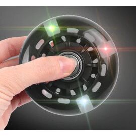 Колесо Vinca Sport для самоката, полиуретан, со светодиодами,  ABEC 7, .80*22мм, черное, SC 80 black light, изображение  - НаВелосипеде.рф