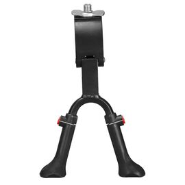 Подножка велосипедная HORST H034 24-29" алюминиевая, крепление центральное, регулируемая, черная, 00-170387, изображение  - НаВелосипеде.рф