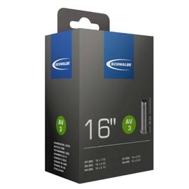 Велокамера Schwalbe AV3 ETRTO 16-1.75/2.4, 47/62-305, 115 грамм, автониппель 40 мм, 10409310, изображение  - НаВелосипеде.рф