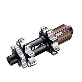 Втулка задняя Bitex BOOST для MTB с барабаном Shimano Micro Spline 12s, под сквозную ось 12 мм, BX402R28H-12-148BK_STMS, изображение  - НаВелосипеде.рф