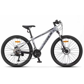 Велосипед горный STELS Navigator-630 MD 26", 2025, X0000001435, Вариант УТ-00377858: Рама: 14. Цвет: матово-серый, изображение  - НаВелосипеде.рф