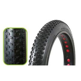 Покрышка велосипедная TRIX 24"x 4.0 (101-507) горная, 30 TPI, черная, TYTX-057-M, изображение  - НаВелосипеде.рф