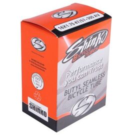 Камера велосипедная SHINKO 16"x1.50/2.125 (47/57-305) AV 33, бесшовная, бутиловая, 16-24J25A2, изображение  - НаВелосипеде.рф