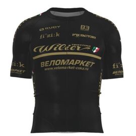 Майка Biemme TEAM черный/золотой, мужская, 2024, AB12B1402M, Вариант УТ-00378102: Размер: L, изображение  - НаВелосипеде.рф