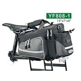 Велосумка на багажник TBS, 3 секции, подходит для багажника, YF808-1, изображение  - НаВелосипеде.рф