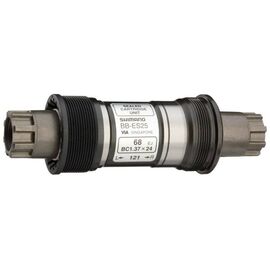 Каретка SHIMANO BB-ES25, шлицевая вал 118мм, резьба BSA 68мм, без болтов, ABBES25B18, изображение  - НаВелосипеде.рф