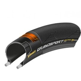 Велосипедная покрышка Continental Grand Sport Extra, 700 x 25C, чёрная, борт-кевлар, 150024, изображение  - НаВелосипеде.рф