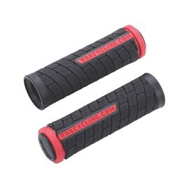 Грипсы велосипедные BBB DualGrip, 102mm, черный/красный, BHG-07, изображение  - НаВелосипеде.рф