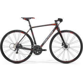 Шоссейный велосипед Merida Speeder 4000 2017, Вариант УТ-00037606: Рама: 53 (Рост: 165 - 170 cm), Цвет: матовый серо-красный , изображение  - НаВелосипеде.рф