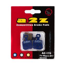 Тормозные колодки A2Z Magura MT7 4pcs/set, синий, AZ-170, изображение  - НаВелосипеде.рф