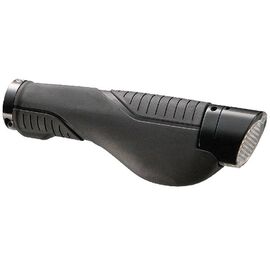 Грипсы велосипедные VELO VLG-1027-D2-L2-G2, анатомические, кратон/гель, 22,4х161мм, с 1 ал.грипстопом G2 Lock, изображение  - НаВелосипеде.рф