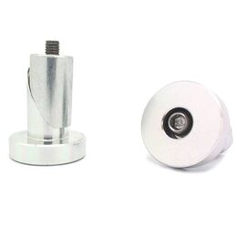 Заглушки руля Pazzaz CAP-05,алюминий, диаметр 31мм, серебристые, пара, CAP-05, изображение  - НаВелосипеде.рф