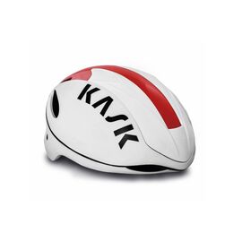 Велошлем Kask INFINITY, 11 отверстий, пенистый полистирол, поликарбонат, шоссе, 260 г, белый/красный, CHE00030.206, Вариант УТ-00022455: размер M (окружность головы 52-58 см), изображение  - НаВелосипеде.рф