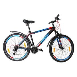 Горный велосипед HORST Norden 26" 2017, Вариант УТ-00034245: Рама: 17" (155 - 172 см), цвет: черно-красно-голубой , изображение  - НаВелосипеде.рф