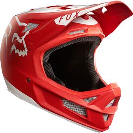 Велошлем Fox Rampage Pro Carbon Moth Helmet, красно-белый, 19075-054, Вариант УТ-00043052: Размер: M (57-58 см) , изображение  - НаВелосипеде.рф