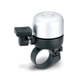 Звонок велосипедный TBS, диаметр 35мм, алюминий/пластик, серебристый с чёрным, YWS-633A, изображение  - НаВелосипеде.рф