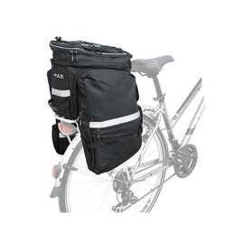 Велосумка на багажник KELLYS EXPRESS, объем 30л, чёрная, молнии YKK, Rear Pannier Bag KLS, изображение  - НаВелосипеде.рф