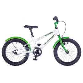 Детский велосипед Author Orbit 16" 2017, Вариант УТ-00023269: Размер 9" (100-120см) Цвет: белый/зеленый, изображение  - НаВелосипеде.рф