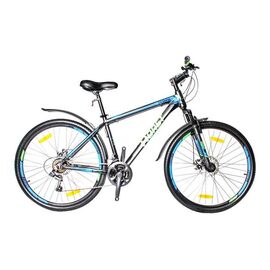 Горный велосипед HORST Tempo 27,5" 2017, Вариант УТ-00031932: Рама:17" (рост 155-172 см), Цвет:  черный/голубой/салатовый, изображение  - НаВелосипеде.рф