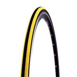 Покрышка велосипедная CST, 700x23C, C1406 CZAR, черный-желтый, слик, TB86323600, изображение  - НаВелосипеде.рф