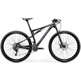Двухподвесный велосипед Merida Ninety-Six 9.XT 2017, Вариант УТ-00037464: Рама: L 20" (Рост: 185 - 190 cm), Цвет: матовый черно-серый, изображение  - НаВелосипеде.рф