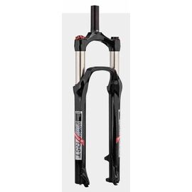 Вилка велосипедная RST Omega TNL, 26 х 28.6, пружинно-эластомерная, черная, 6-414, изображение  - НаВелосипеде.рф