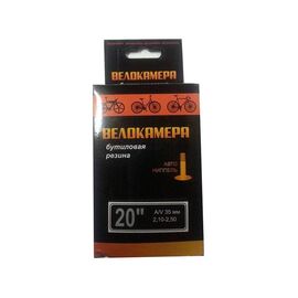 Камера для велосипеда SUNCHASE, бутиловая,  20x2, 1/2,5, A/V автониппель, изображение  - НаВелосипеде.рф