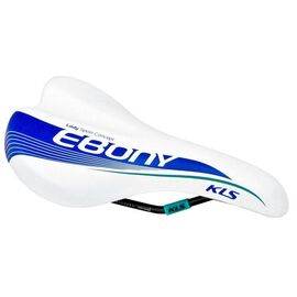 Велоседло KELLYS KLS EBONY 255x153мм, технология Zone Cut, белое Saddle KLS EBONY, white, изображение  - НаВелосипеде.рф