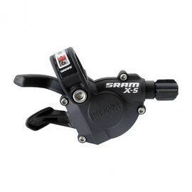 Манетка передняя велосипедная Front SRAM X5 Trigger, 3 скорости, черный, 00.7015.198.020, изображение  - НаВелосипеде.рф