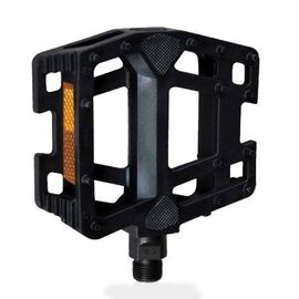 Педали велосипедные Vinca Sport, пластиковые, платформа 100x103мм, ось 9/16", черный, VP 811 black, изображение  - НаВелосипеде.рф