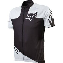 Велофутболка Fox Livewire Race SS Jersey, черно-белая, 12265-018-L, Вариант УТ-00042569: Размер L (12265-018-L), изображение  - НаВелосипеде.рф