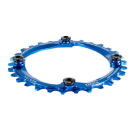 Звезда передняя A2Z NW chainring, 30T, алюминий, синий, NW-30T-104-4, изображение  - НаВелосипеде.рф