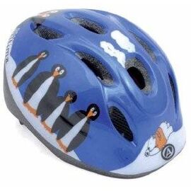 Шлем AUTHOR ULTIMA детский/подростковый InMold 094 Blu Penguin (48-54см) бело-синий 8-9091030 , изображение  - НаВелосипеде.рф