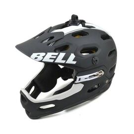 Велошлем Bell SUPER 2R MIPS, матовый черно-белый, BE7059498, Вариант УТ-00008058: Размер: L (59-63 см), изображение  - НаВелосипеде.рф