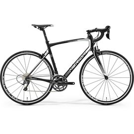 Шоссейный велосипед Merida Ride 5000 2017, Вариант УТ-00037518: Рама: L 56 (Рост: 175 - 180 cm), Цвет: матовый черно-белый, изображение  - НаВелосипеде.рф