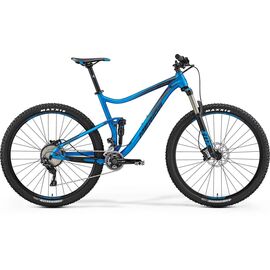 Двухподвесный велосипед Merida One-Twenty 9.XT Edition 2017, Вариант УТ-00040059: Рама: L 20" (Рост: 185 - 190 cm), Цвет: матовый сине-черный, изображение  - НаВелосипеде.рф