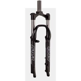 Вилка велосипедная RST Capa Т, 24"х 1", пружинно-эластомерная, V+D, черная, 1-0010, изображение  - НаВелосипеде.рф