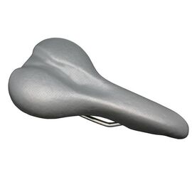 Седло велосипедное VELO, с пневмо-демпфером, 276х150мм, 443г, серое, VL-3255, изображение  - НаВелосипеде.рф
