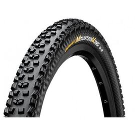 Велосипедная покрышка Continental Mountain King II 2.2, 27.5 x 2.2, чёрный/чёрный Skinwall, складная, 150098, изображение  - НаВелосипеде.рф