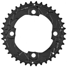 Звезда передняя Shimano DEORE FC-M617, 38T, алюминий, черный, Y1RP98080, изображение  - НаВелосипеде.рф
