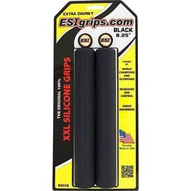Грипсы велосипедные ESI Chunky, XXL, 8,25", силикон, черный, 825CB, изображение  - НаВелосипеде.рф