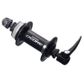Велосипедная втулка Shimano Deore M595, передняя, 36 отверстий, C.Lock, QR, чёрная, EHBM595ALP, изображение  - НаВелосипеде.рф