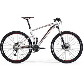 Рама велосипедная Merida Ninety-Nine 9.600-FRM, Размер: M 17", Цвет: White (black/red) 2015г., изображение  - НаВелосипеде.рф