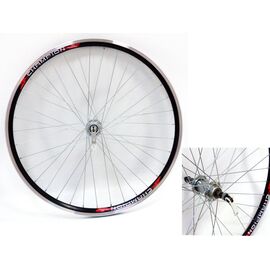 Колесо велосипедное VELOOLIMP 26", заднее, алюминиевый двойной обод, стальная втулка, эксцентрик, черное, изображение  - НаВелосипеде.рф