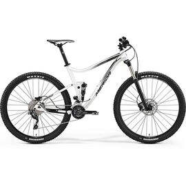 Двухподвесный велосипед Merida One-Twenty 9.600 2017, Вариант УТ-00040056: Рама: ХL 22" (Рост: 195 - 200 cm), Цвет: бело-черный, изображение  - НаВелосипеде.рф