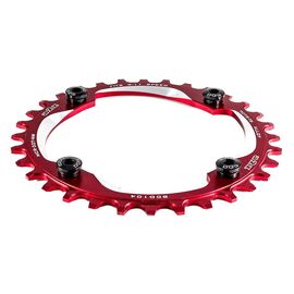 Звезда передняя A2Z NW chainring, 32T, алюминий, красный, NW-32T-104-3, изображение  - НаВелосипеде.рф