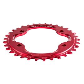 Звезда передняя A2Z NW chainring, 34T, алюминий, красный, NW-34T-96-3, изображение  - НаВелосипеде.рф